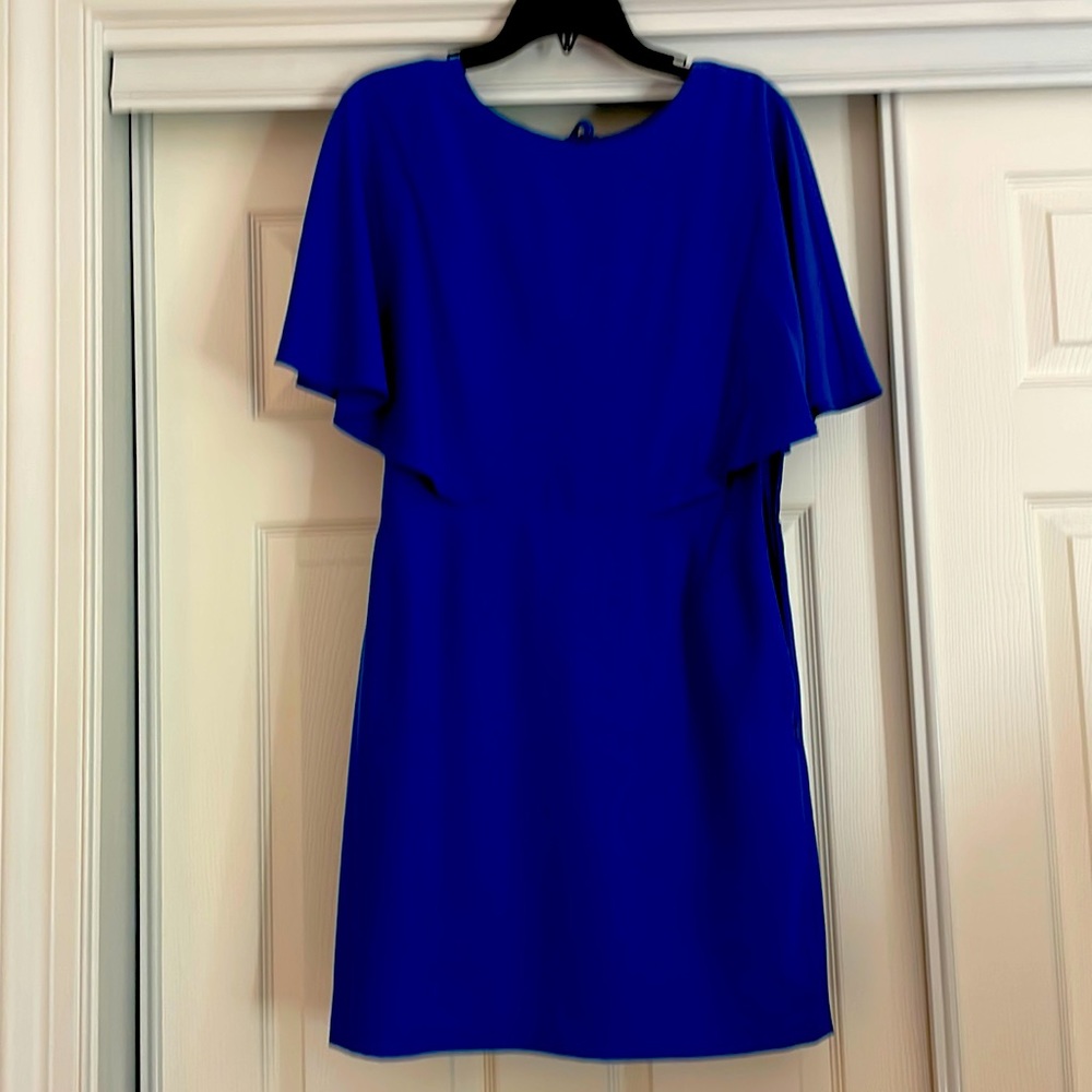 H by Halston flutter sleeve dress